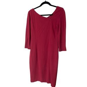 David Meister 3/4 Sleeve Sheath Dress‎ Size 2